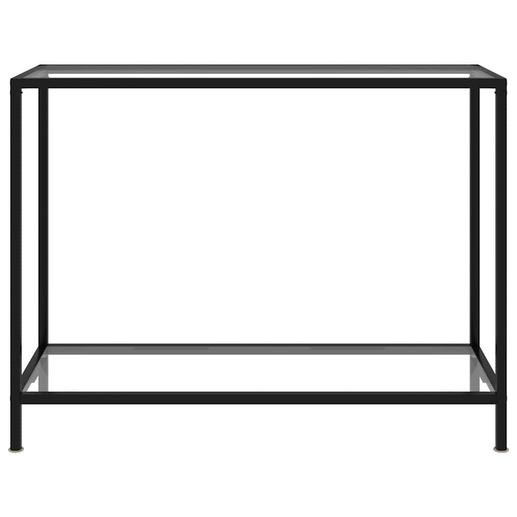 Vidaxl wandtafel 100x35x75 cm gehard glas transparant