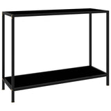 Vidaxl wandtafel 100x35x75 cm gehard glas zwart