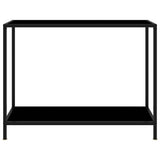 Vidaxl wandtafel 100x35x75 cm gehard glas zwart