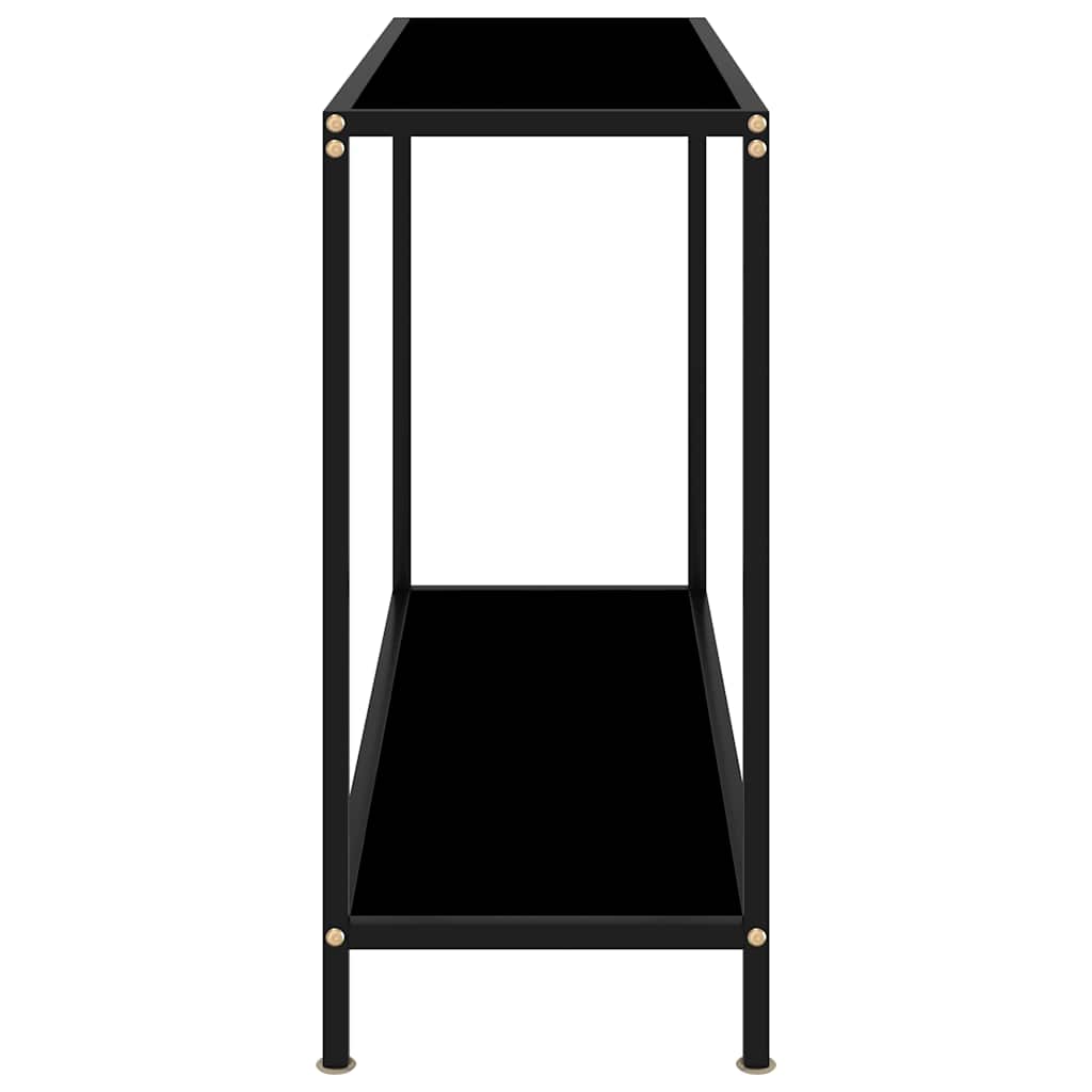 Vidaxl wandtafel 100x35x75 cm gehard glas zwart