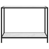 Vidaxl wandtafel 100x35x75 cm gehard glas wit
