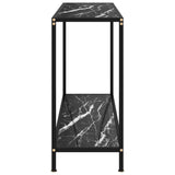 Vidaxl wandtafel 100x35x75 cm gehard glas zwart