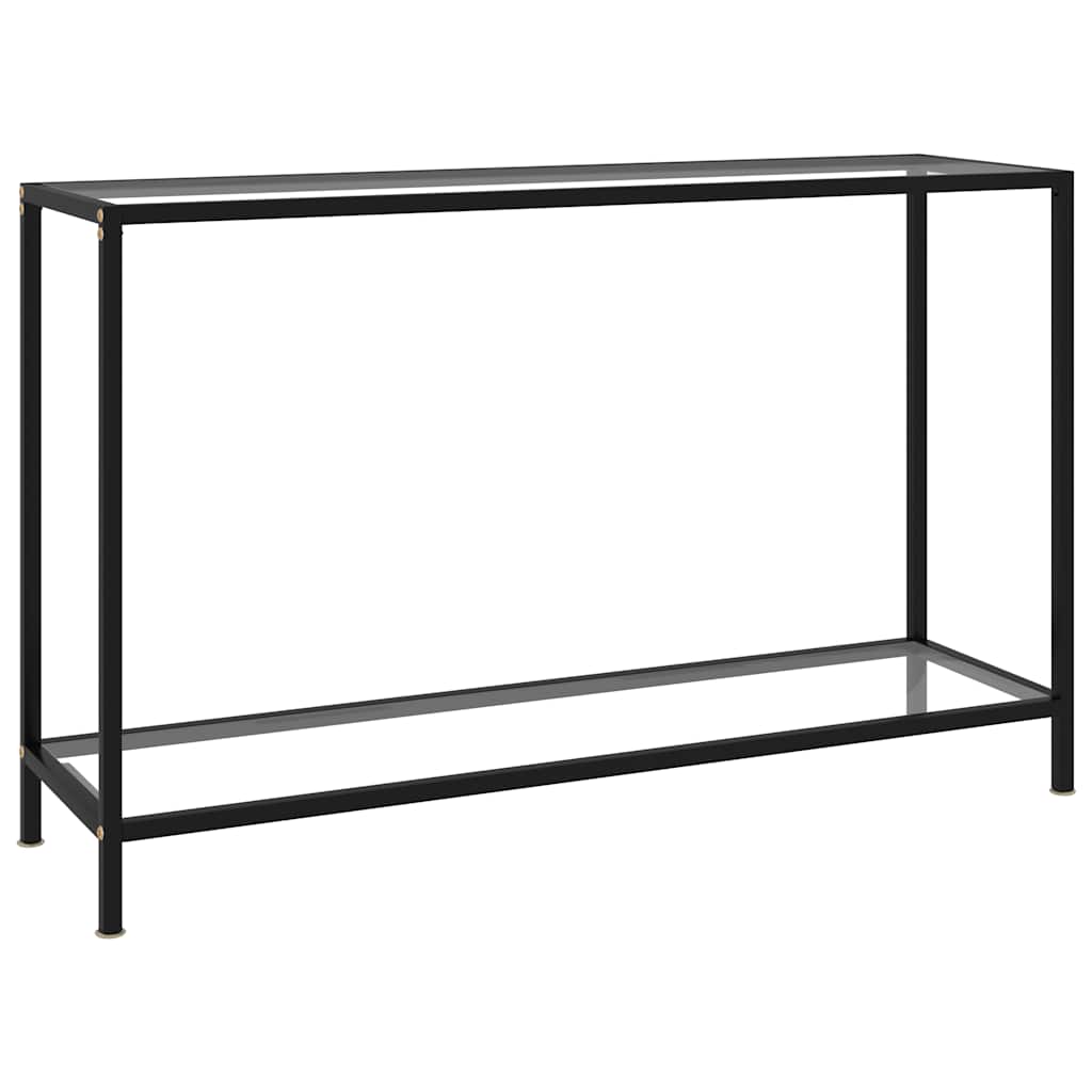 Vidaxl wandtafel 120x35x75 cm gehard glas transparant