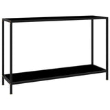 Vidaxl wandtafel 120x35x75 cm gehard glas zwart