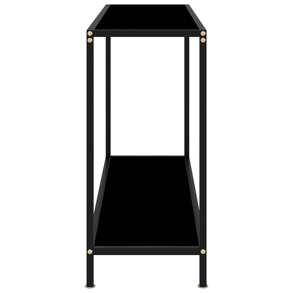 Vidaxl wandtafel 120x35x75 cm gehard glas zwart