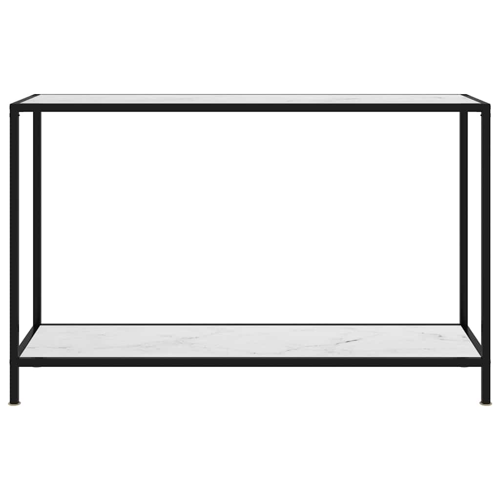 Vidaxl wandtafel 120x35x75 cm gehard glas wit