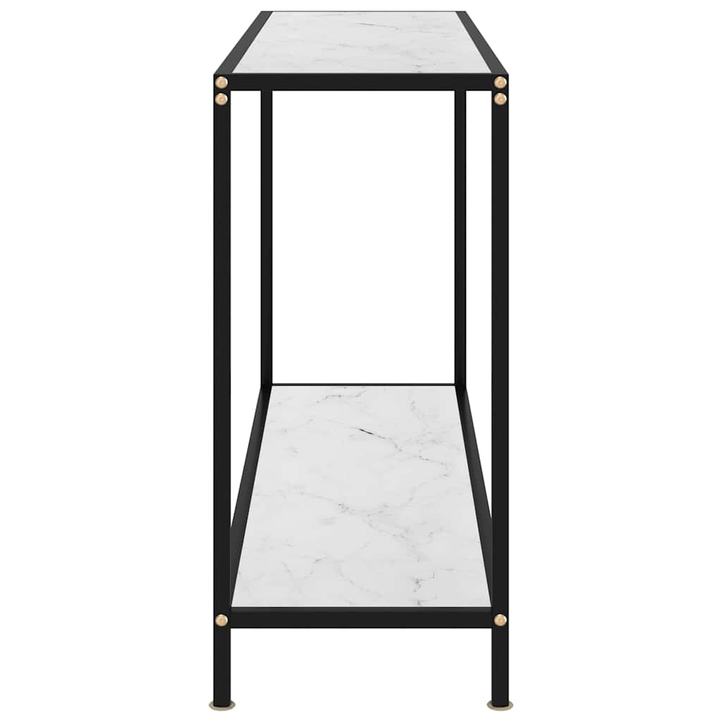 Vidaxl wandtafel 120x35x75 cm gehard glas wit
