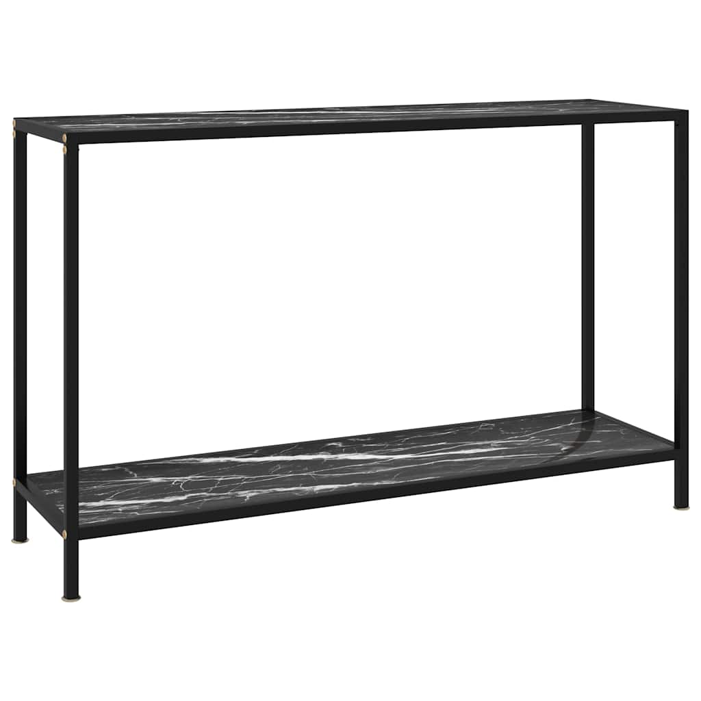 Vidaxl wandtafel 120x35x75 cm gehard glas zwart