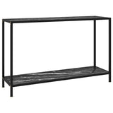 Vidaxl wandtafel 120x35x75 cm gehard glas zwart