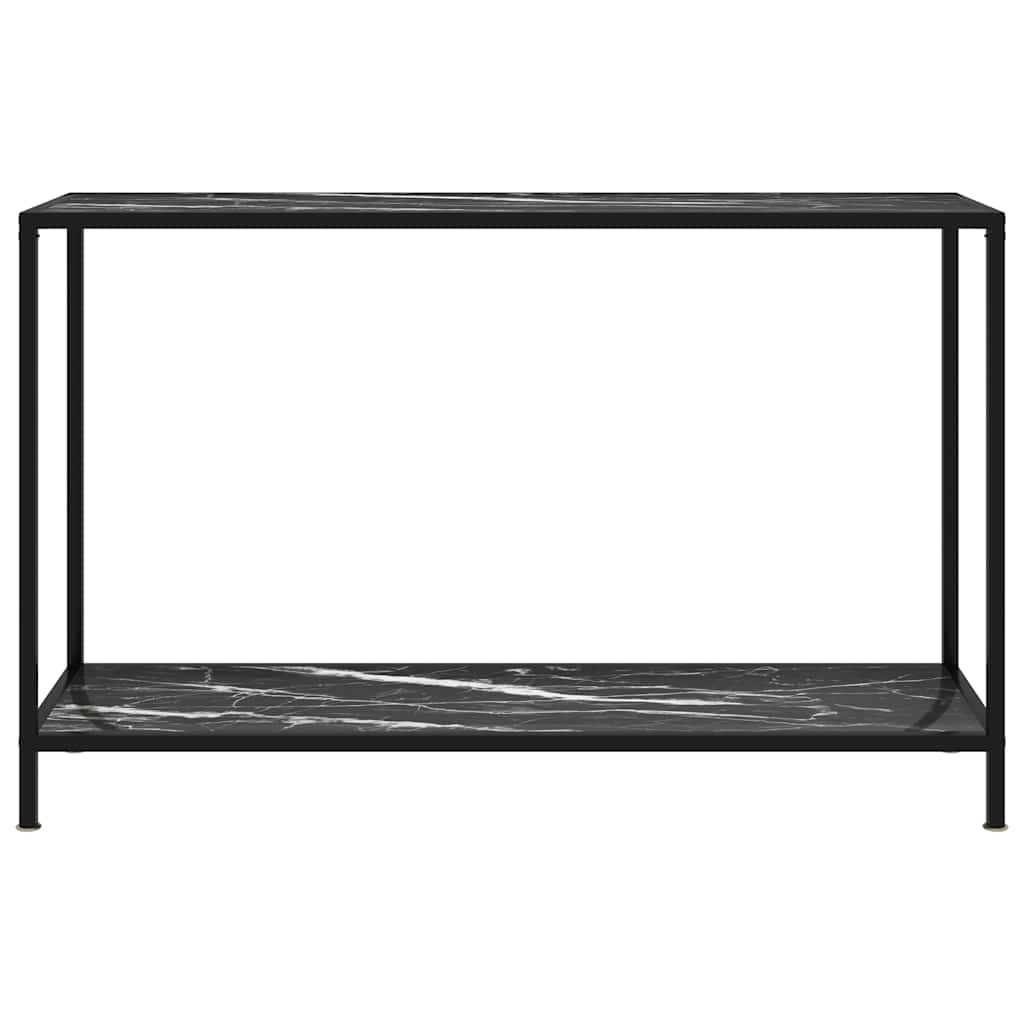 Vidaxl wandtafel 120x35x75 cm gehard glas zwart