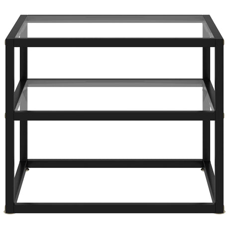 Vidaxl wandtafel 50x40x40 cm gehard glas transparant