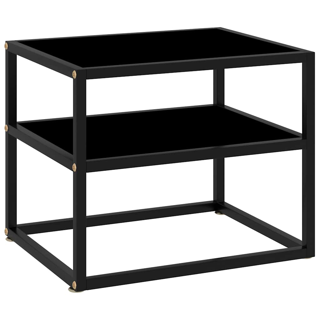 Vidaxl wandtafel 50x40x40 cm gehard glas zwart