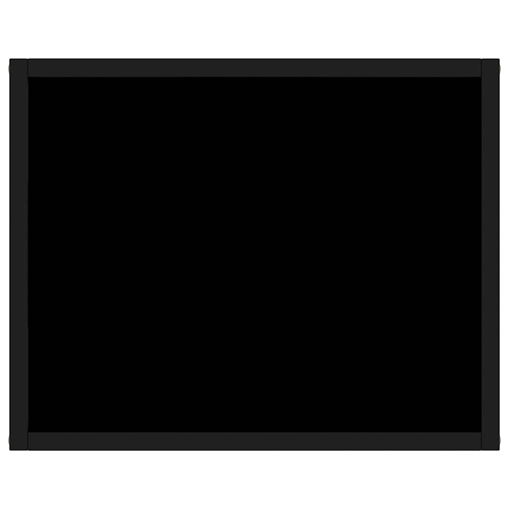 Vidaxl wandtafel 50x40x40 cm gehard glas zwart