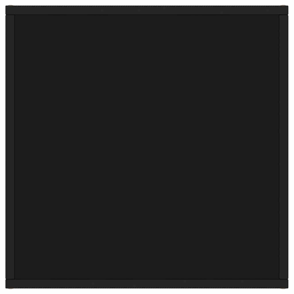 Vidaxl salontafel met zwart glas 60x60x35 cm zwart