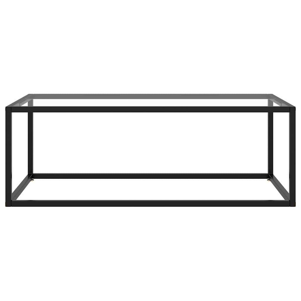 Vidaxl salontafel met gehard glas 100x50x35 cm zwart