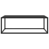 Vidaxl salontafel met zwart glas 100x50x35 cm zwart