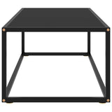 Vidaxl salontafel met zwart glas 100x50x35 cm zwart