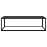 Vidaxl salontafel met zwart glas 120x50x35 cm zwart
