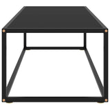 Vidaxl salontafel met zwart glas 120x50x35 cm zwart