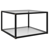 Vidaxl salontafel 60x60x35 cm gehard glas transparant
