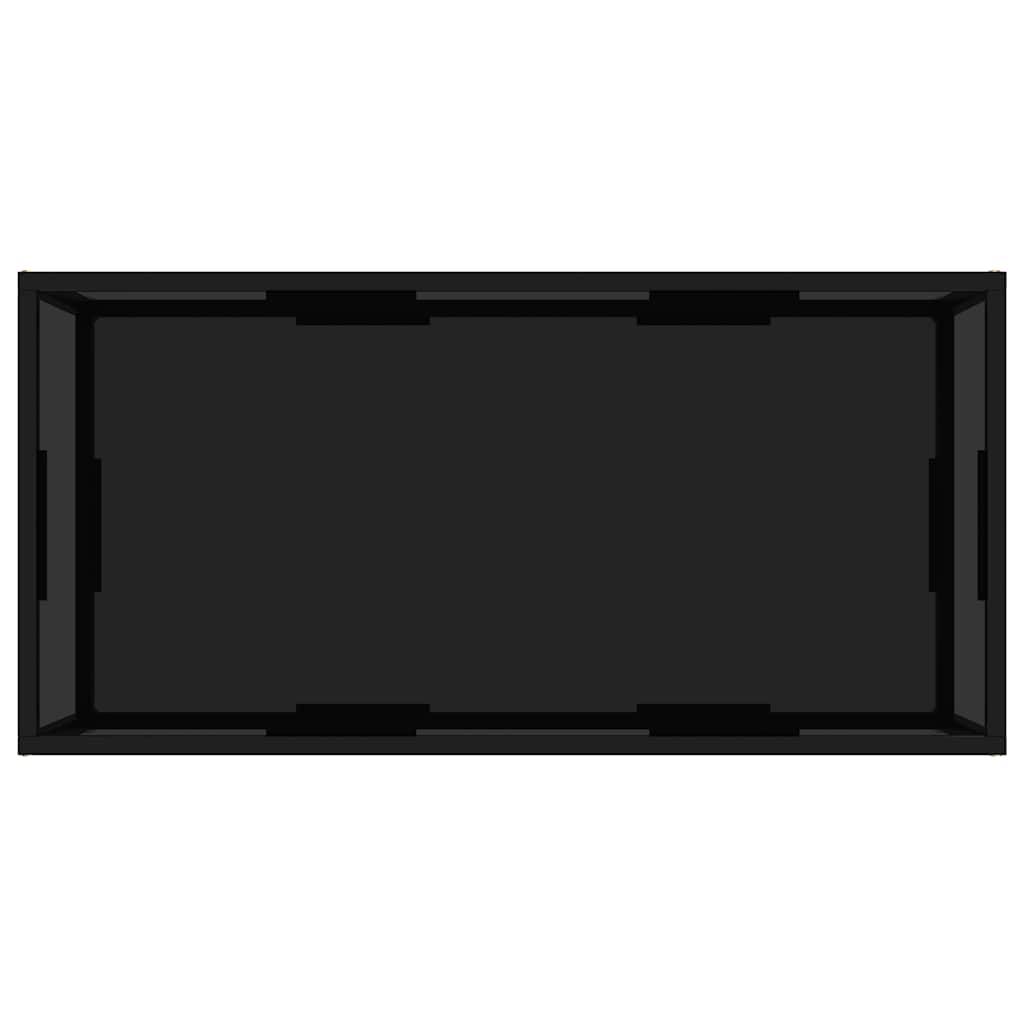 Vidaxl salontafel 100x50x35 cm gehard glas zwart