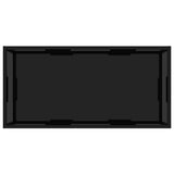 Vidaxl salontafel 100x50x35 cm gehard glas zwart