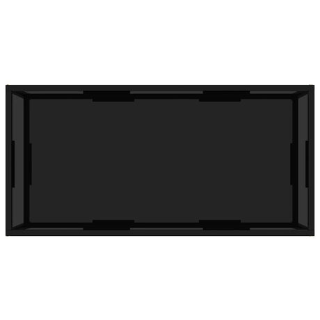 Vidaxl salontafel 100x50x35 cm gehard glas zwart