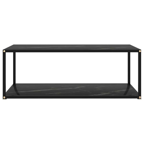 Vidaxl salontafel 100x50x35 cm gehard glas zwart