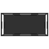Vidaxl salontafel 100x50x35 cm gehard glas transparant en zwart