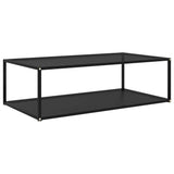 Vidaxl salontafel 120x60x35 cm gehard glas zwart
