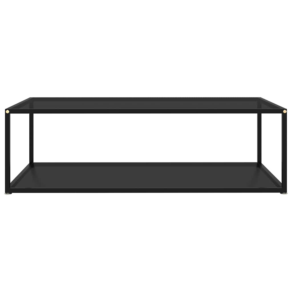 Vidaxl salontafel 120x60x35 cm gehard glas zwart