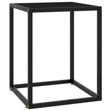 Vidaxl salontafel met zwart glas 40x40x50 cm zwart