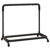 Vidaxl inklapbare gitaarstandaard met 5 vakken 74x41x66 cm staal zwart