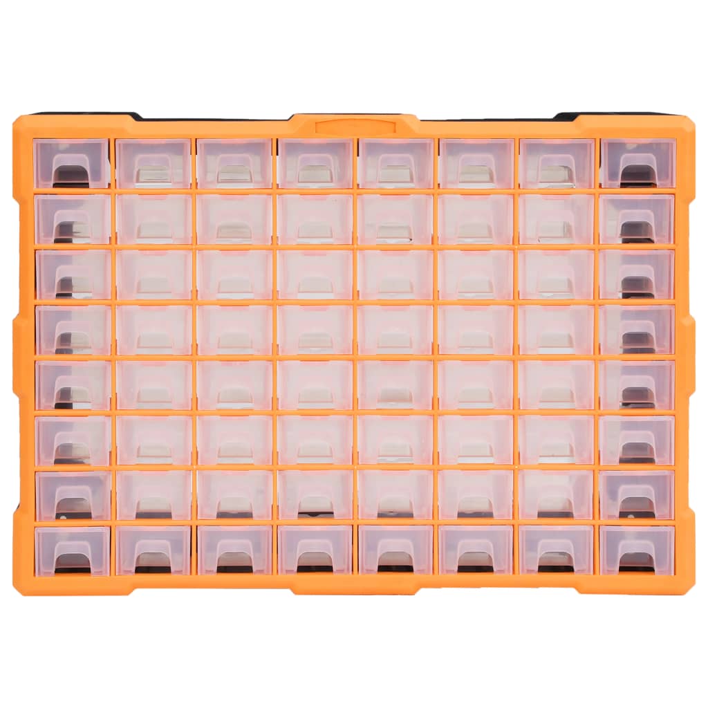 Vidaxl Organizer with 64 drawers 52x16x37.5 cm