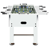 Table de football Vidaxl 60 kg 140x74.5x87,5 cm en acier blanc