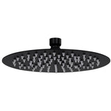 Vidaxl Rain Dochover Head round 20 cm in acciaio inossidabile nero