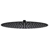 Vidaxl Rain Dochover Head round 40 cm in acciaio inossidabile nero