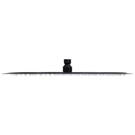 Vidaxl regendouchekop rond 40 cm roestvrij staal zwart