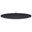 Vidaxl regendouchekop rond 50 cm roestvrij staal zwart