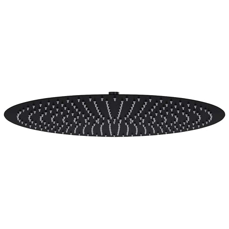 Vidaxl regendouchekop rond 50 cm roestvrij staal zwart