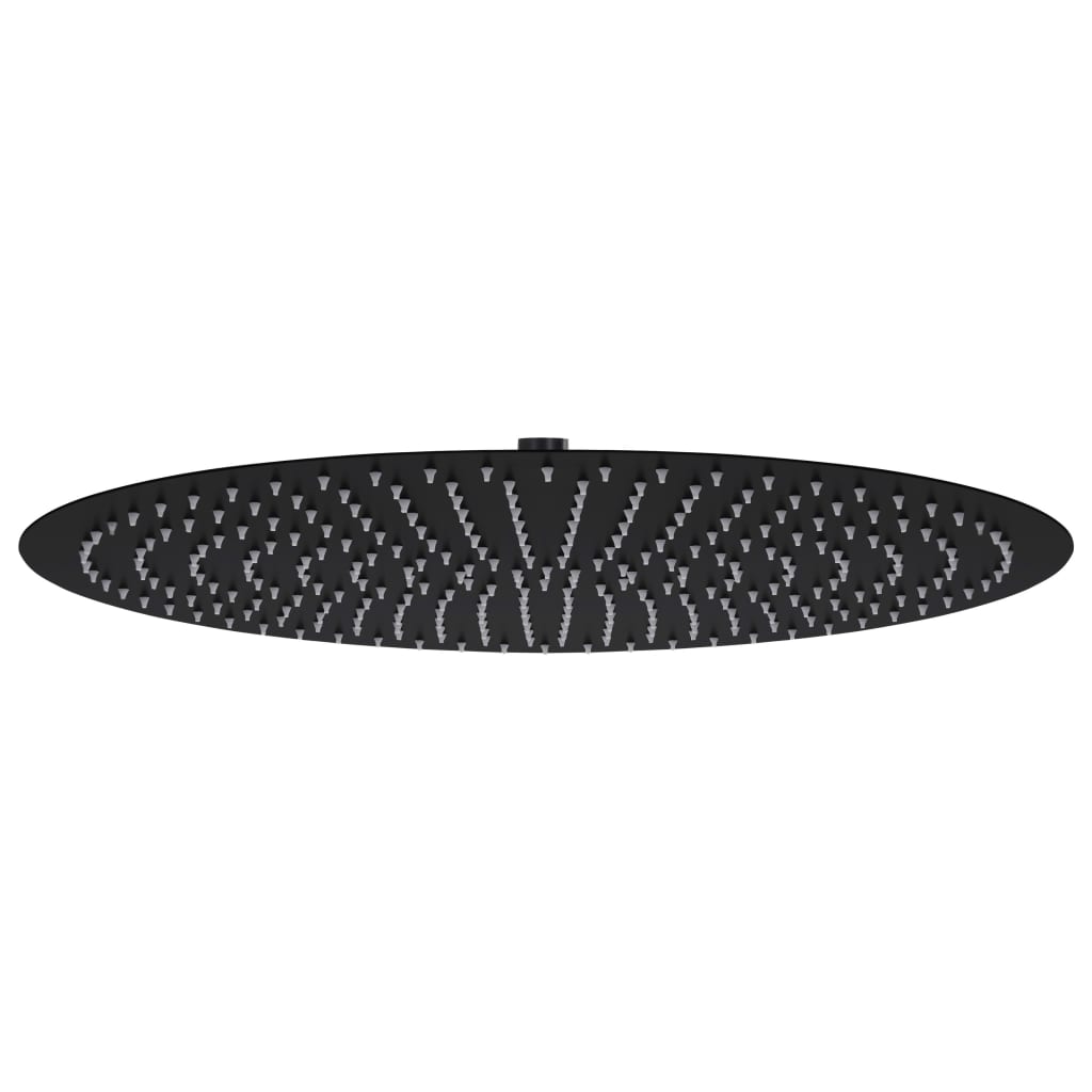 Vidaxl Rain Dochover Head round 50 cm in acciaio inossidabile nero