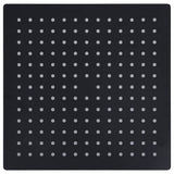 Vidaxl regendouchekop vierkant 25x25 cm roestvrij staal zwart