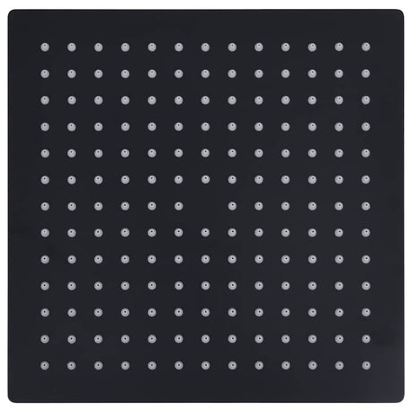 Vidaxl regendouchekop vierkant 30x30 cm roestvrij staal zwart