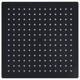 Vidaxl Rain Shower Head Square 30x30 cm en acier inoxydable noir