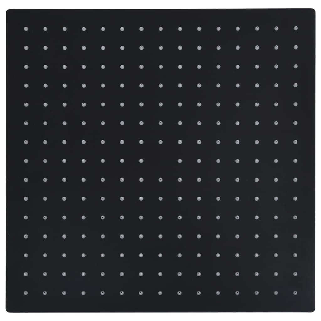 Vidaxl Reen Dusche Kapp Quadrat 40x4x cm Edelstol Black