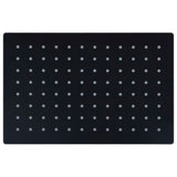 Vidaxl Rain Schema pioggia rettangolare 30x20 cm in acciaio inossidabile nero