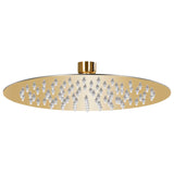 Vidaxl Rain Shower Head Round 20 cm rustfritt stål gullfarget