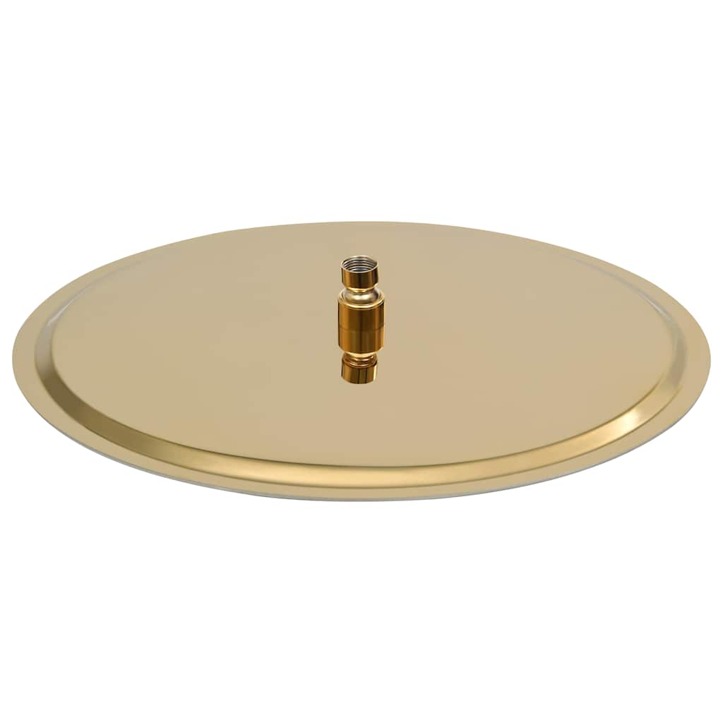 Vidaxl regendouchekop rond 40 cm roestvrij staal goudkleurig