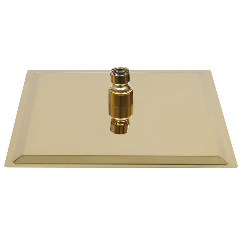 Vidaxl Regenduschkopf Quadrat 20x20 cm Edelstahl Gold gefärbt