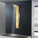 Vidaxl Dusch Panel System stain -Free Stahl 201 Gold faarweg